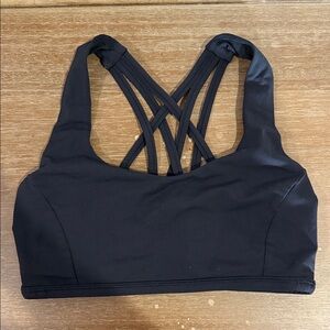 Lululemon Women's Black Strappy Sports Bra